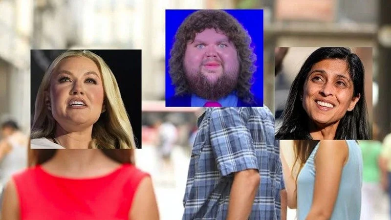 Reusable three-panel meme template for relationship or comparison narratives.