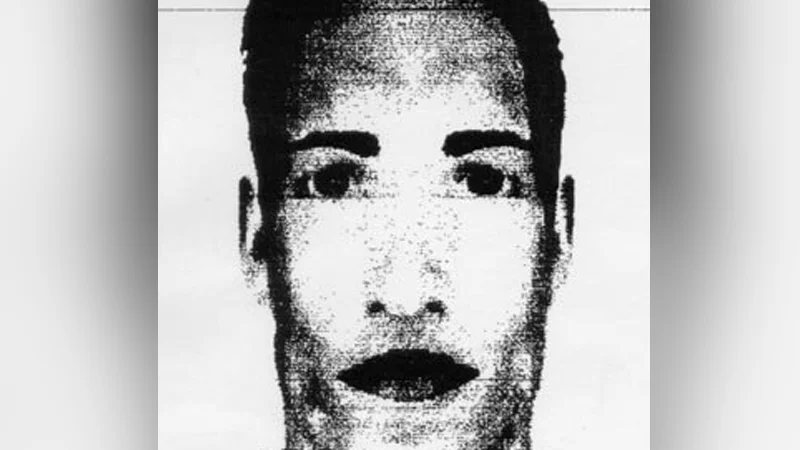 The signature photocopied portrait tied to the Erratas urban legend, an image that has become the visual identity of the mystery.