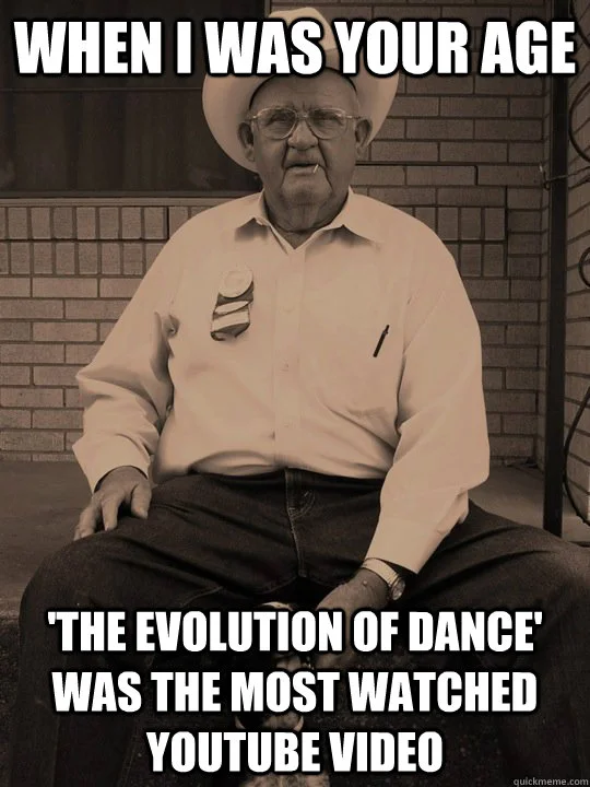 Meta-meme celebrating the viral cultural impact of the original performance.