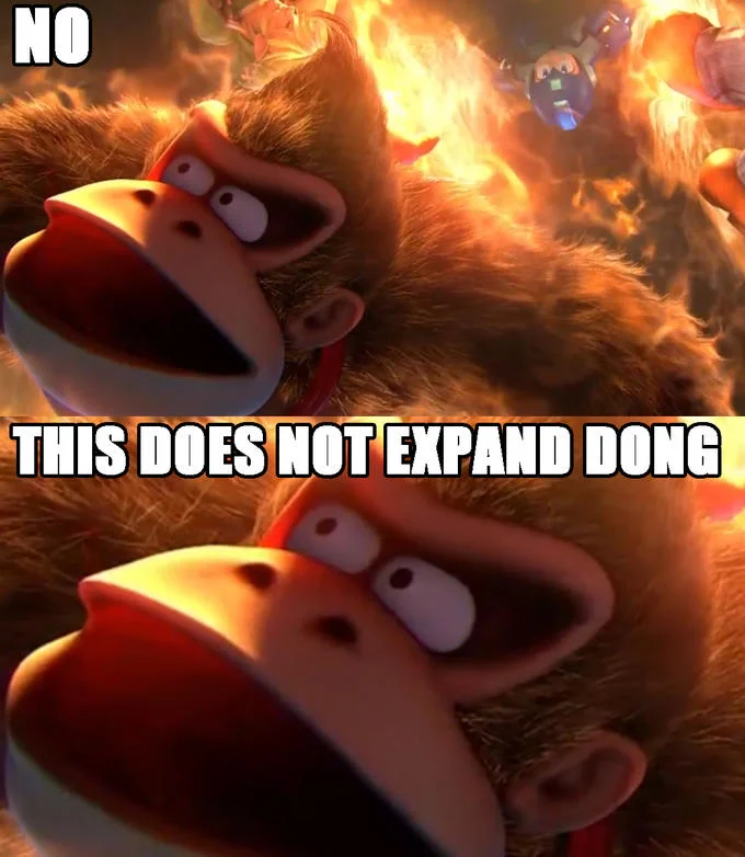 Meme combining words from different game titles creatively.