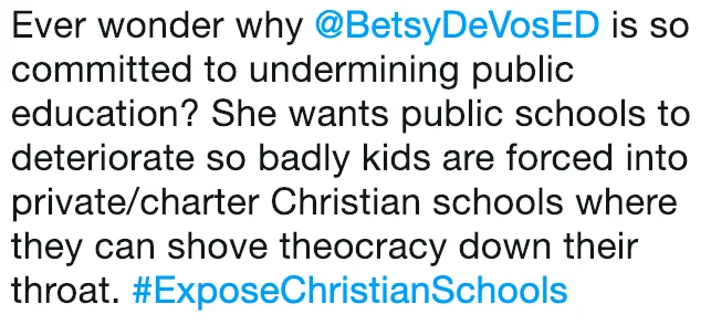 Broader policy debate connecting hashtag to educational and political strategy.