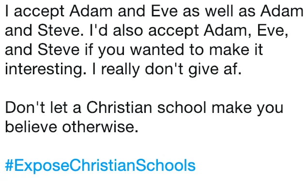 LGBTQ-affirmation strand emphasizing acceptance and rejection of anti-gay doctrine.