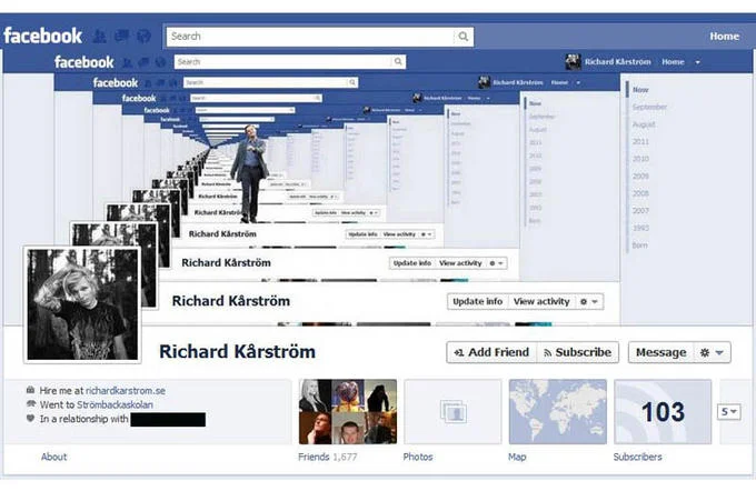Conceptual representation of profile customization and cover features.