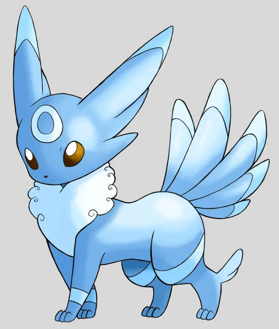 Zepheon by Ashurasonic, a popular fan-designed 'fakemon' resembling a hypothetical Eeveelution.