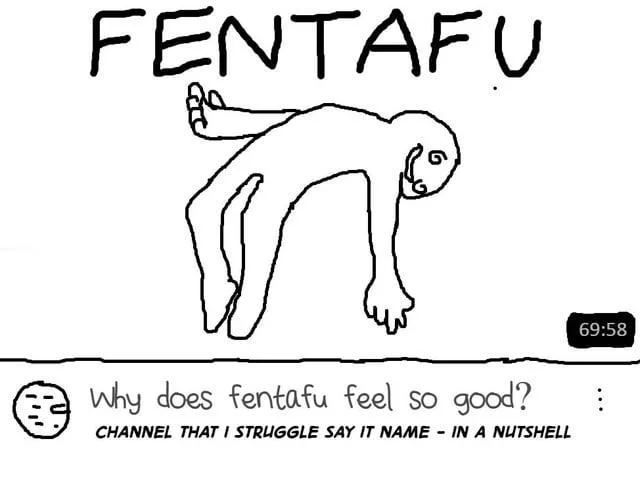 Crude stick figure variation on the Feel Good Video meme format.