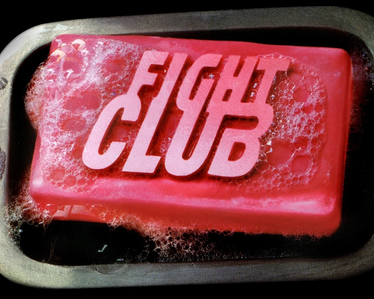 The iconic Fight Club soap bar, a central symbol from the 1999 David Fincher film and a defining piece of its promotional imagery.