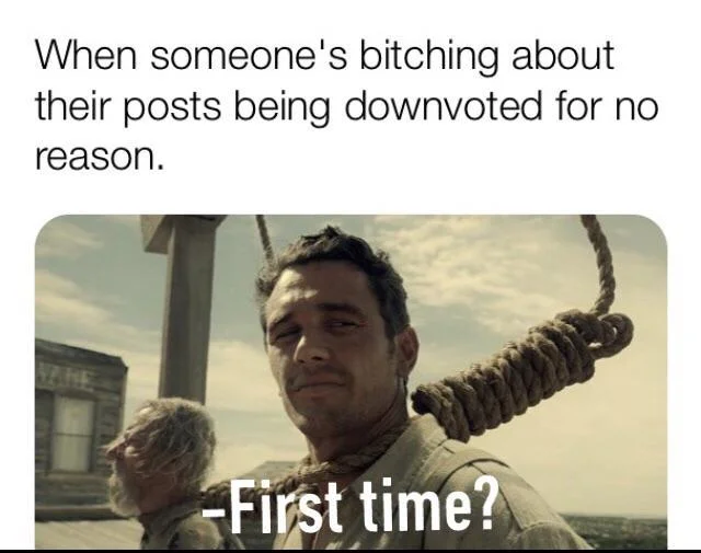 Meme about social media validation and negative feedback experience.