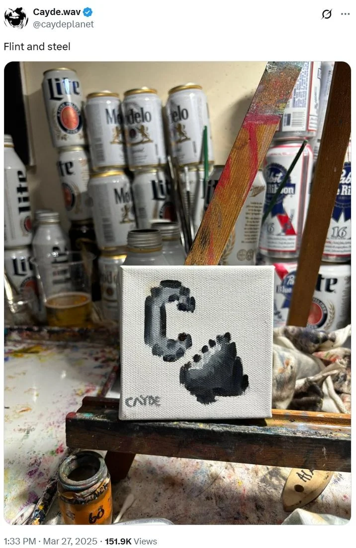 Visual remix adapting meme core concept to real-world objects.
