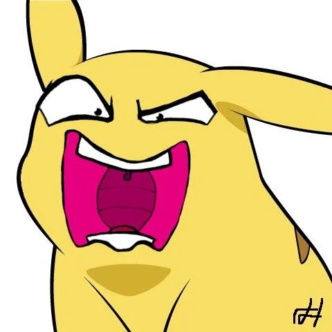 A Flutterrage face swap applied to an anime-style older man, an example of the meme's mouth-transplant format.