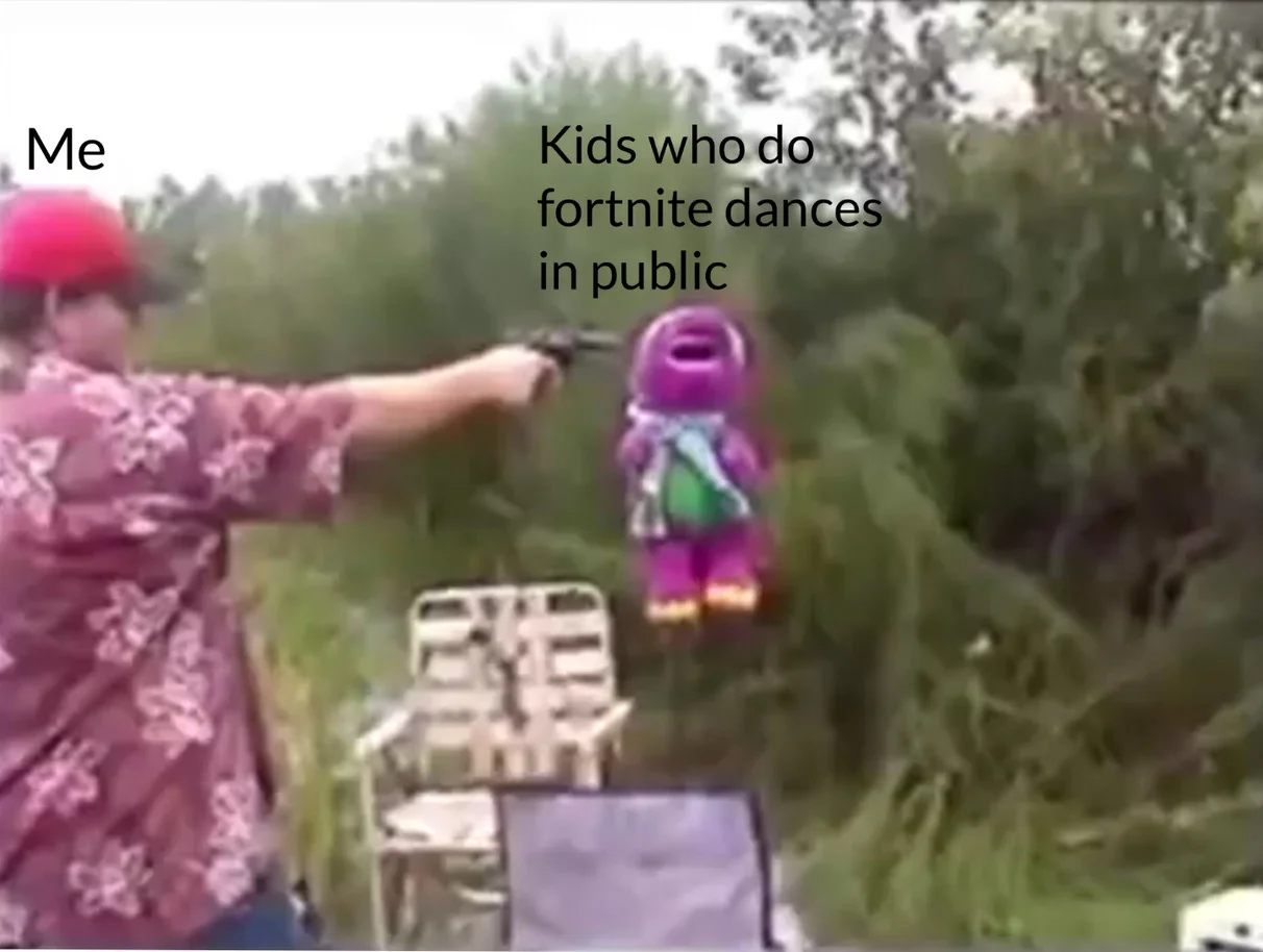 Captures dismissive attitude toward public Fortnite performances.
