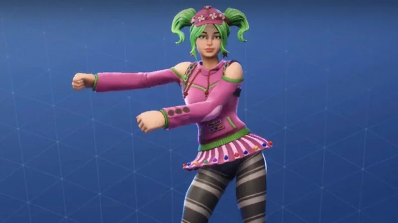 Captures iconic dance emotes that sparked global cultural trend.