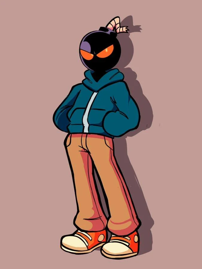 Fan-made illustration of Whitty, one of the most beloved antagonists introduced through Friday Night Funkin' mods.