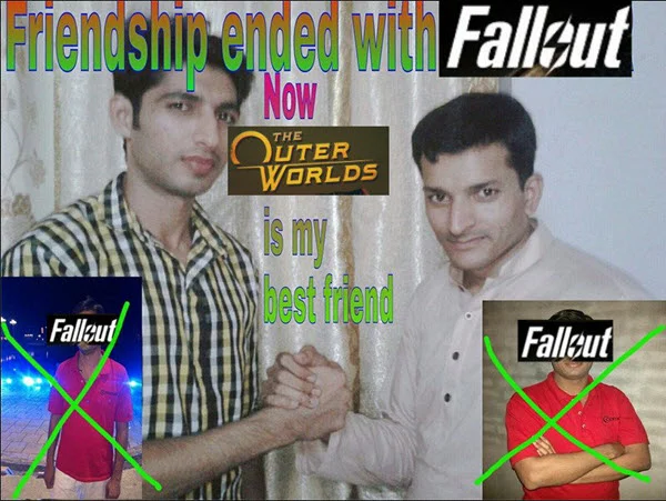 Gaming variant adapts friendship ended template.