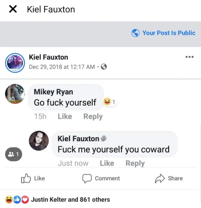 The full Facebook comment thread that helped propel the phrase into mainstream meme status in late 2018.