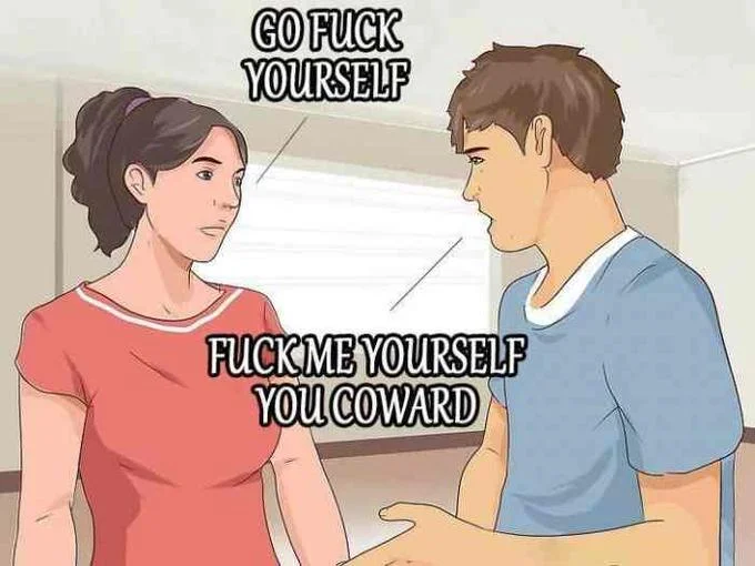 A WikiHow-style illustrated version of the exchange, a common template variation of the meme.