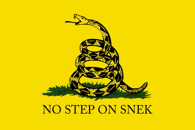 Gadsden Flag merchandise patch.