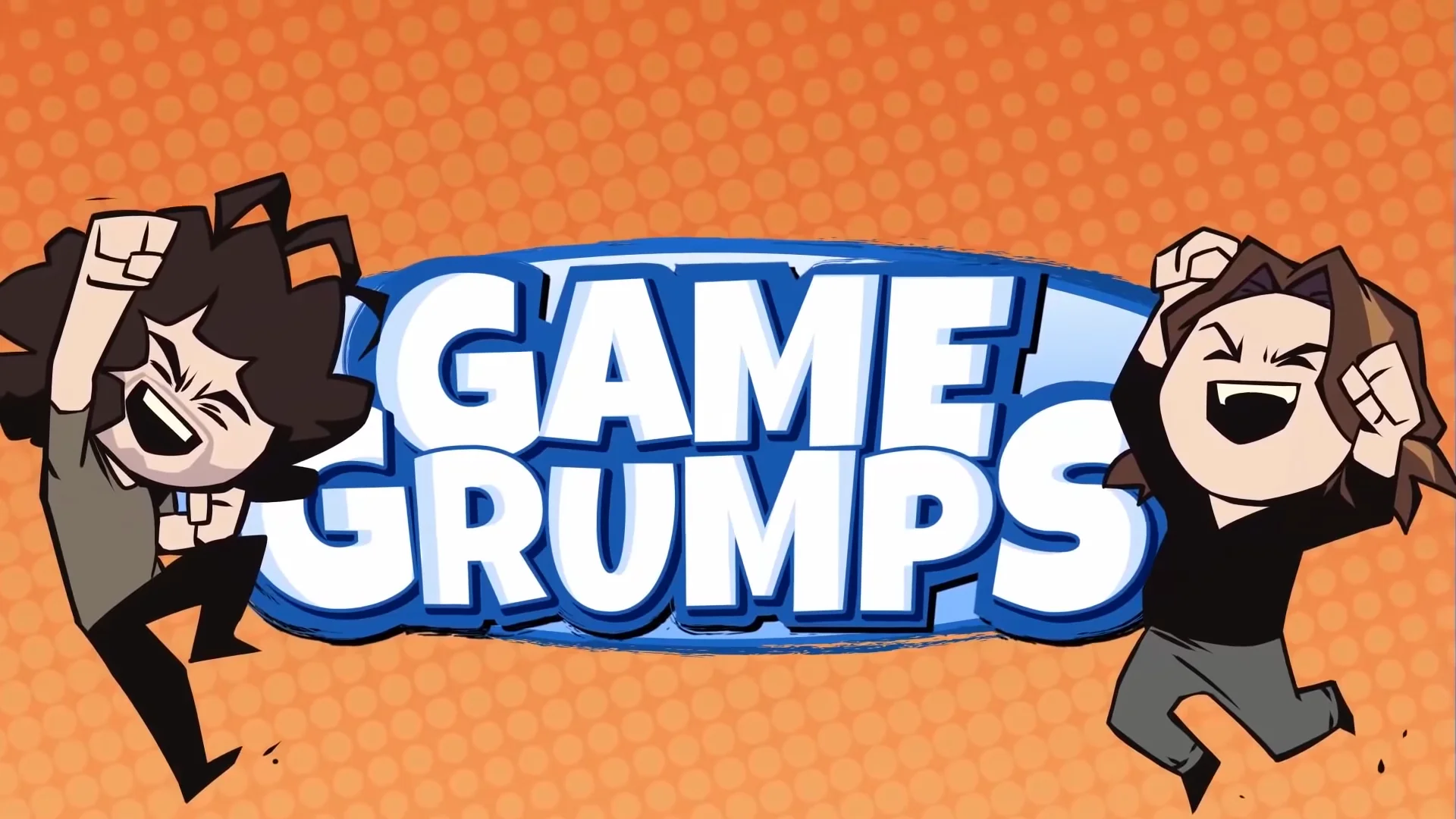 The official Game Grumps title card featuring animated versions of hosts Arin Hanson and Dan Avidan.