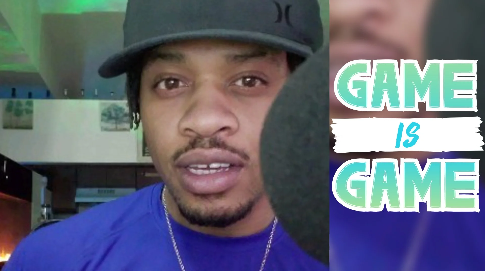 The 'Game Is Game' meme thumbnail featuring the TikTok creator alongside the phrase's signature stylized lettering.