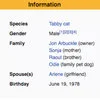 Garfield Wikipedia infobox reference.