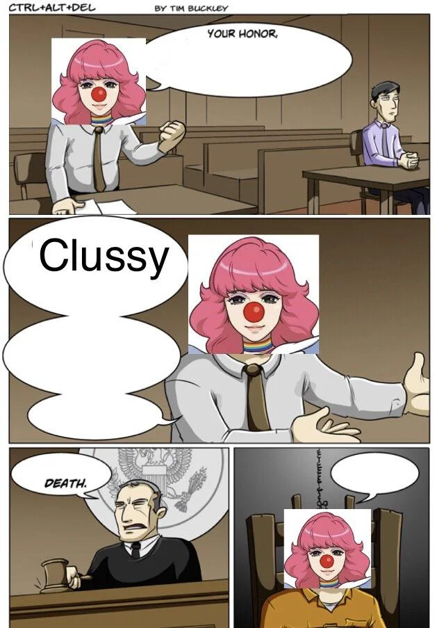 Clussy webcomic parody.