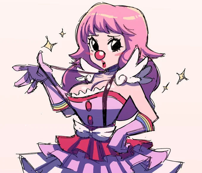 Energetic expressive sketch fanart.