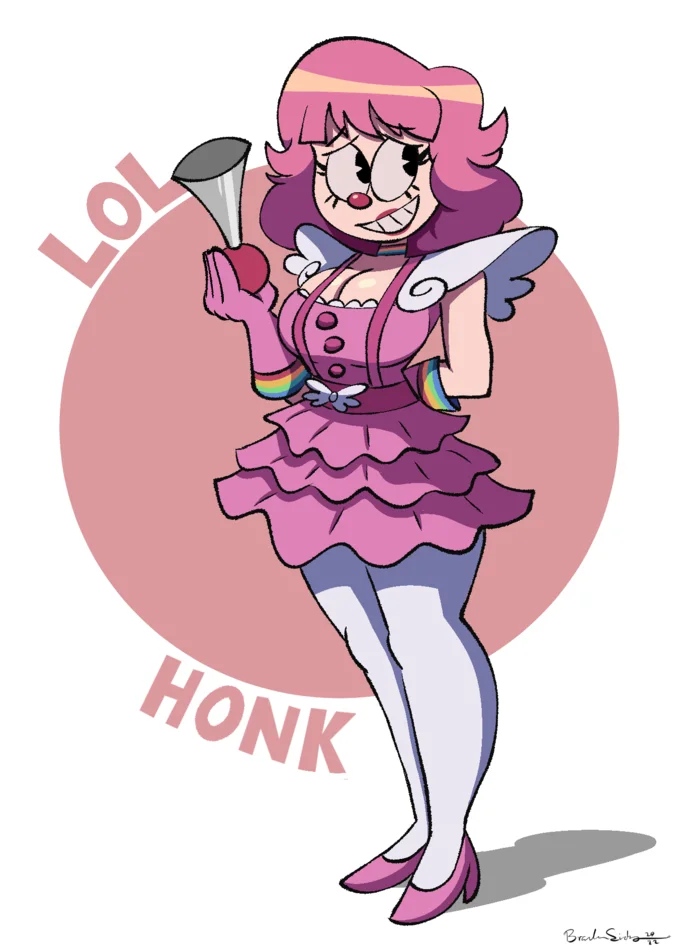 Honk fanart of Geiru with horn.