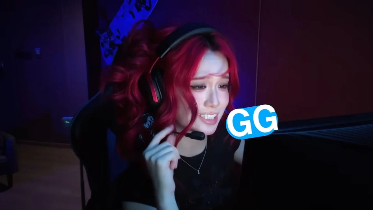 Cover image for the 'GG EZ by Kaien Sugar & Msasuke' meme, featuring a streamer alongside the iconic 'GG' overlay.