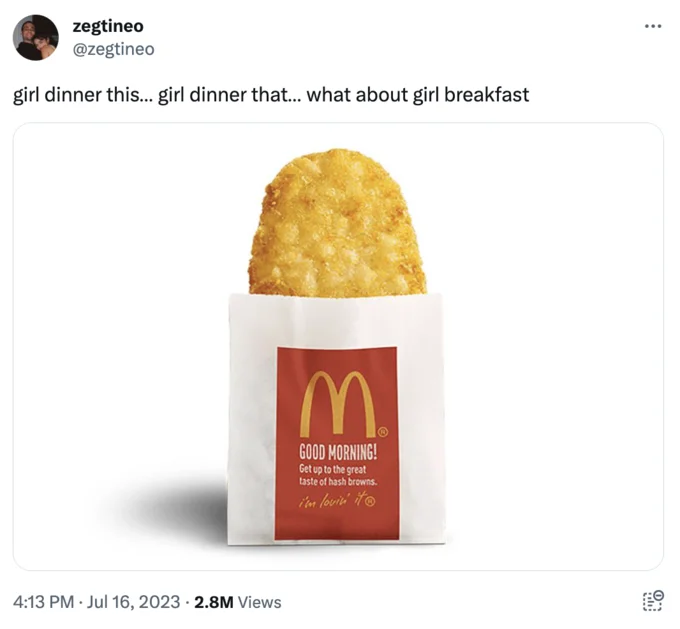 McDonald's hash brown breakfast edition.
