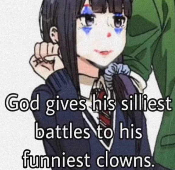 Anime clown parody variant.