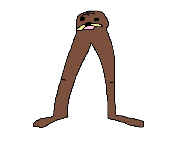 The classic Gondola character, a silent long-legged creature originating from imageboard culture.