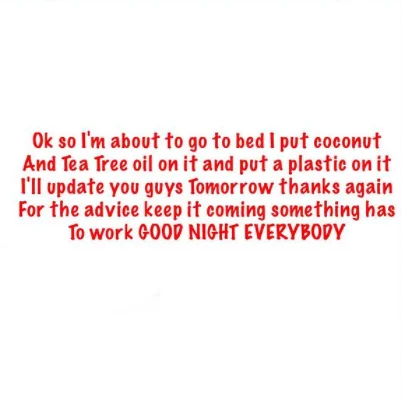 Tessica Brown updates followers on her home remedy attempt using coconut oil and tea tree oil to remove the adhesive.