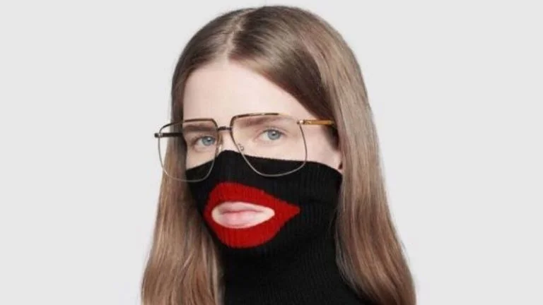 The Gucci wool balaclava jumper whose exaggerated red-lipped mouth opening sparked accusations of blackface in February 2019.