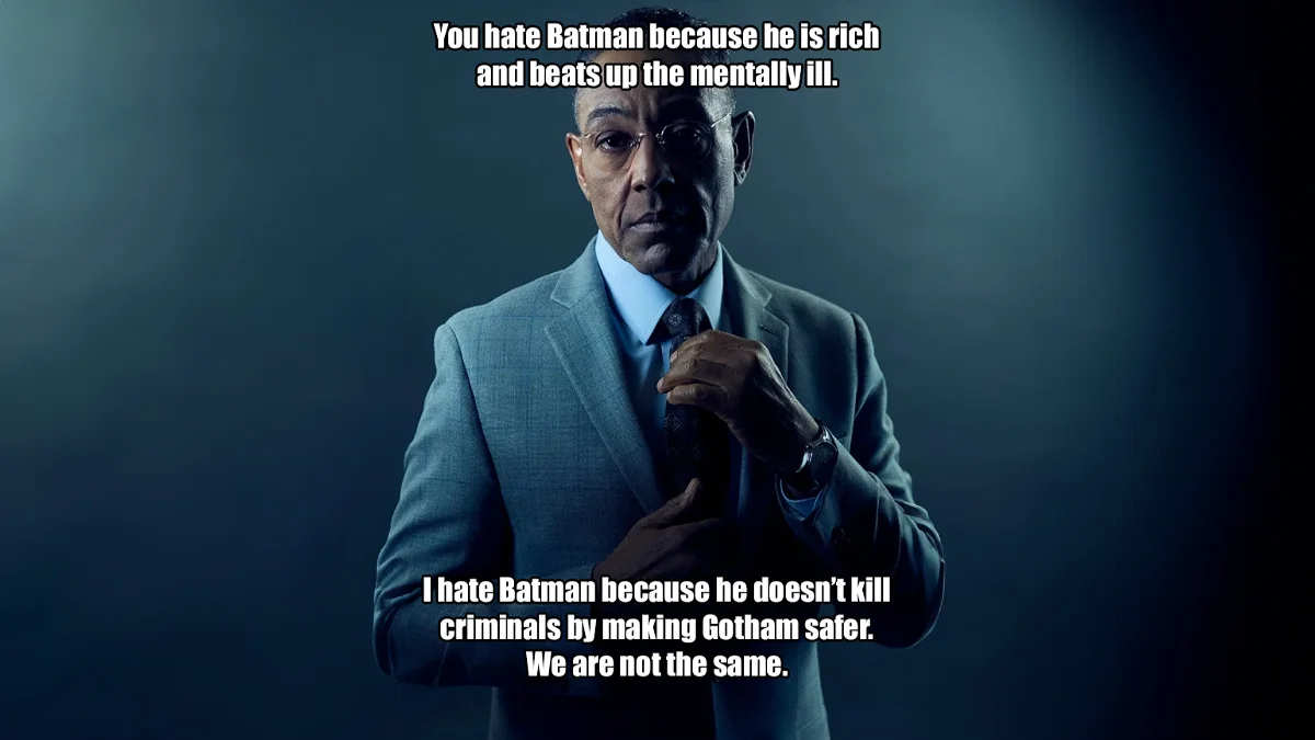 We are not the same comparison.