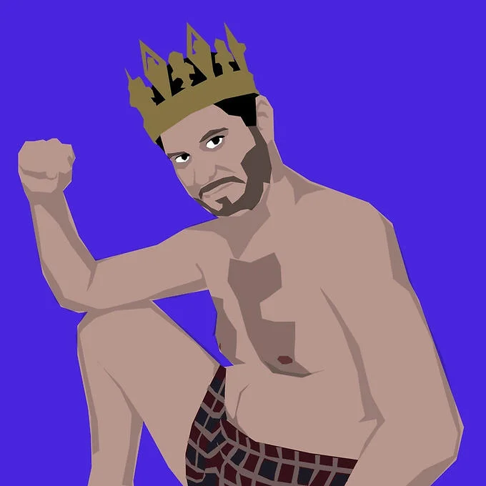 Fan-made parody Hearthstone card depicting Ethan Klein as a legendary 'Ethan Big Boss' character.