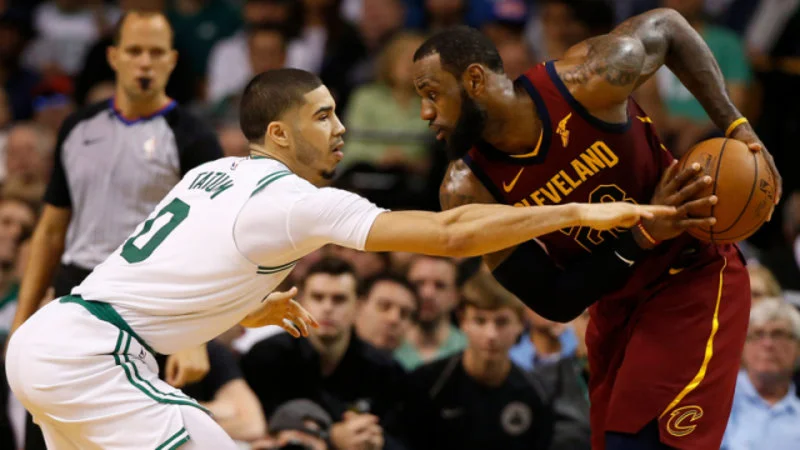 2018 NBA playoff basketball action from the He Boomed Me incident.