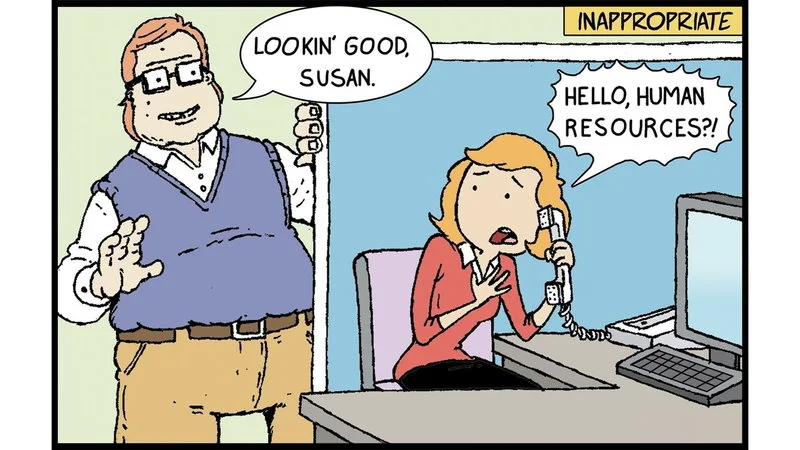 The iconic moment from the original Sunny Street comic.