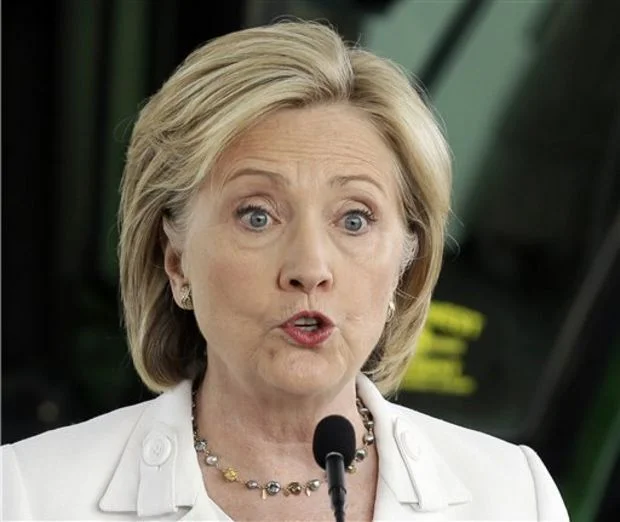 Hillary Clinton speaking publicly during her tenure as Secretary of State, a role during which she used a private email server.