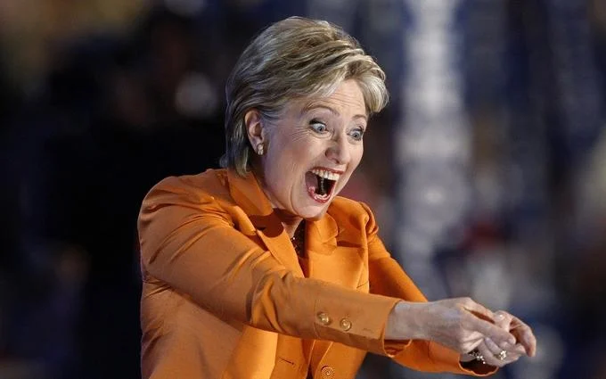 A widely circulated candid of Hillary Clinton that became fodder for reaction images and memes.