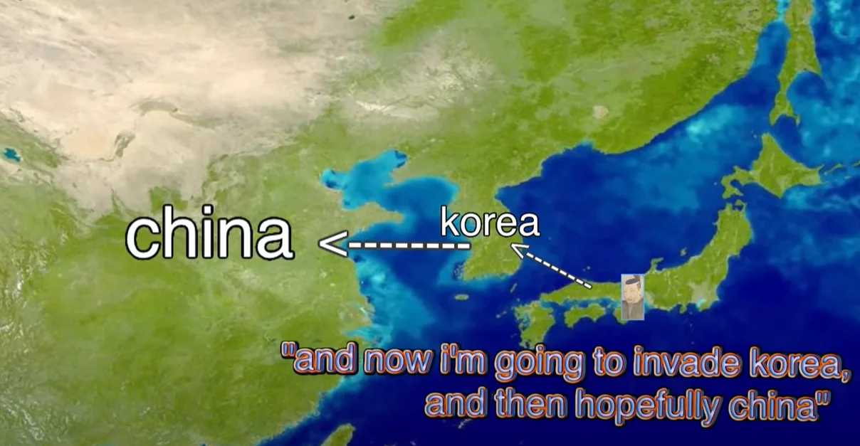 A meme built on the video's 'knock knock, get the door, it's Religion' scene.
