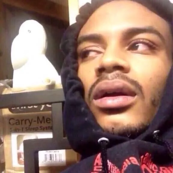 The iconic 'hits blunt' reaction face used across the meme as the visual punchline for absurd stoner thoughts.