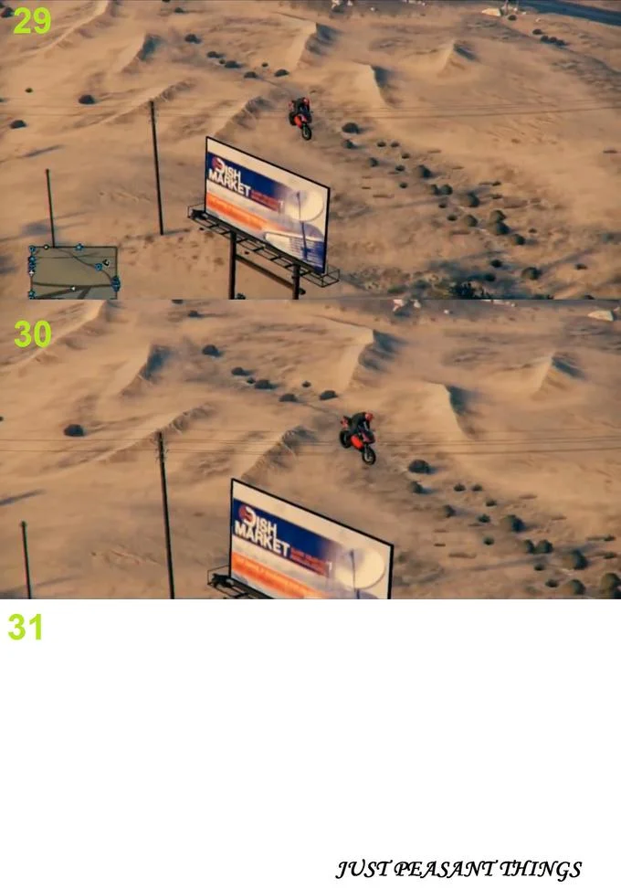 Frame rate comparison highlighting subtle visual differences.