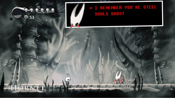 Hollow Knight adaptation of the meme referencing the Steel Soul permadeath mode.