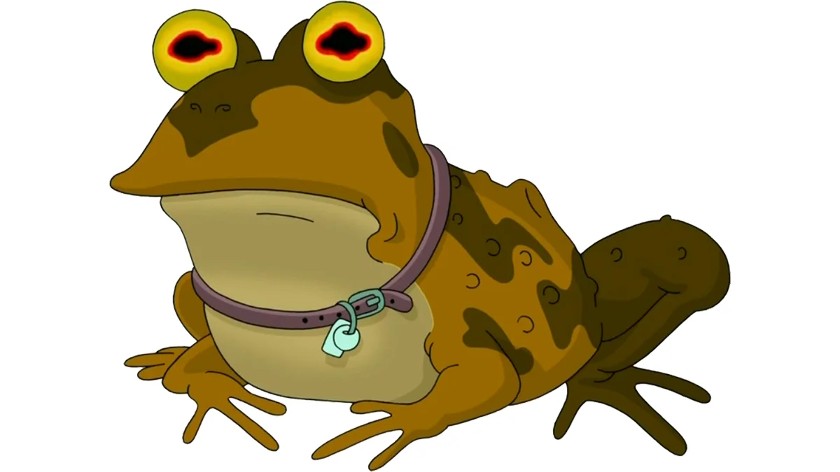 Hypnotoad, the mind-controlling amphibian from Matt Groening's animated series Futurama.