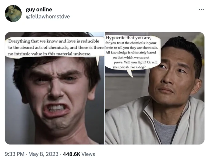 Dr. Han adapted for debate humor beyond surgeon meme format.