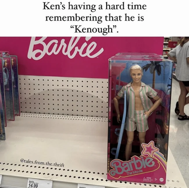 Humorous real-world application mocking merchandise shortages.