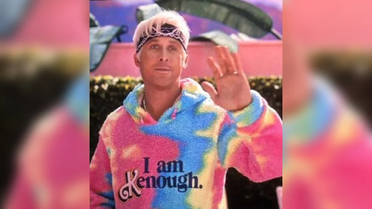The definitive canonical I Am Kenough meme from 2023 Barbie film.