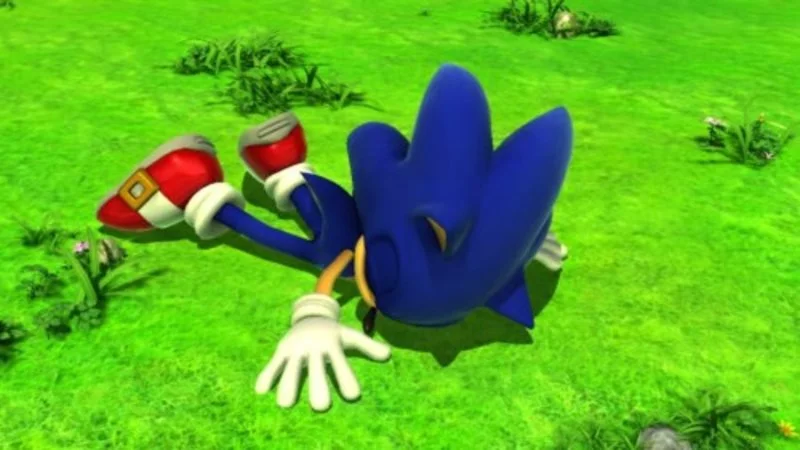 Sonic dead on the ground template.
