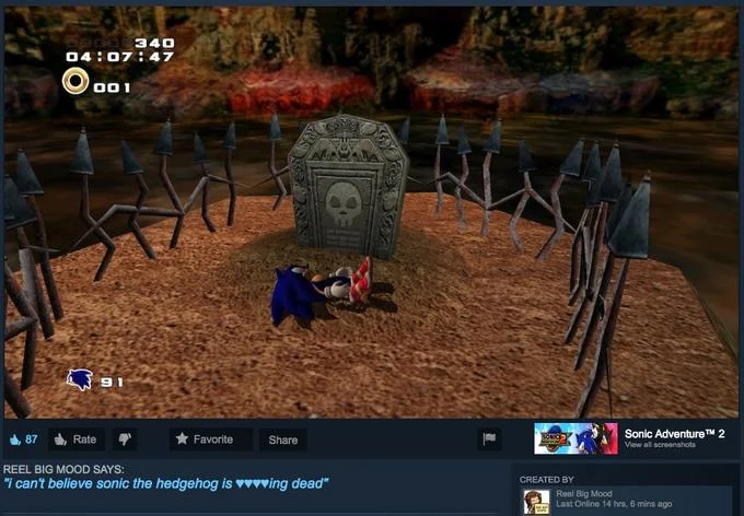 Original Steam screenshot founding the meme.