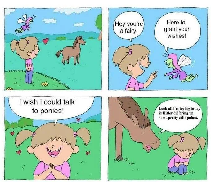 A popular exploitable remix where the pony delivers the 'jet fuel can't melt steel beams' conspiracy line.