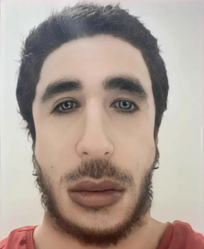 A close-up selfie of Ibo Eshak that circulated widely as the base image for numerous edits and reaction posts.